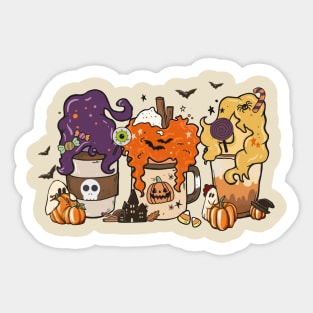 Halloween Horror Coffee Sticker